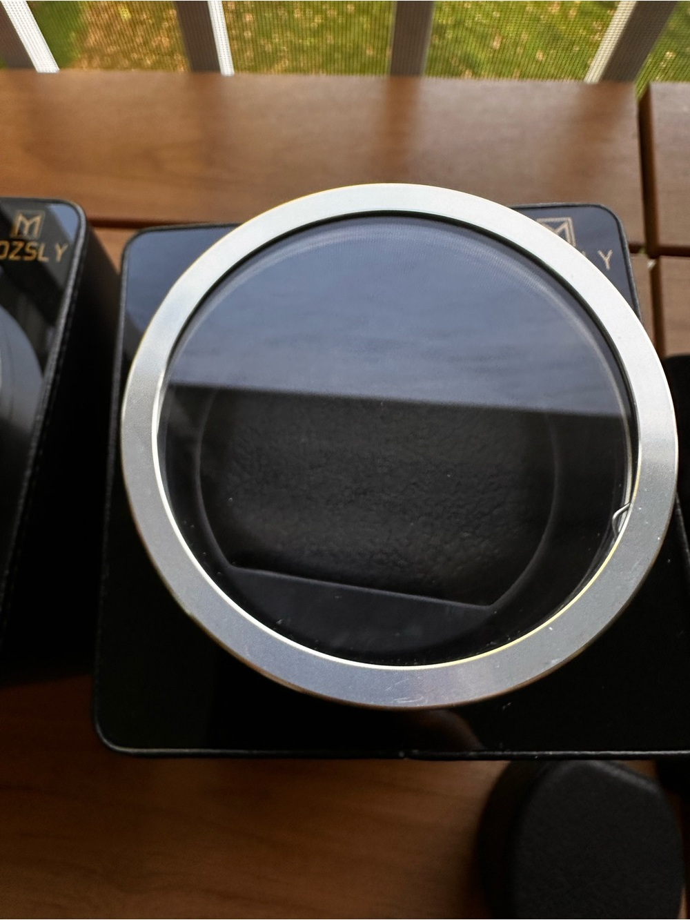 Mozsly Leather Watch Winder Black with 2 pillows  Full Set $75 each - Picture 8 of 9